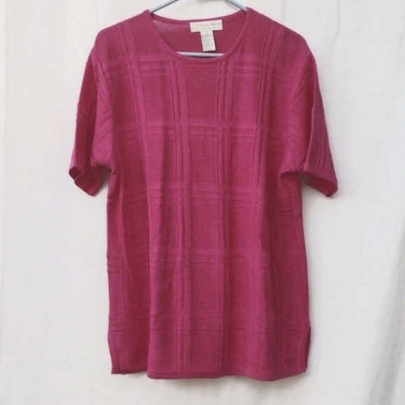 Laura Martin Pink Sweater Top L - Picture 1 of 8